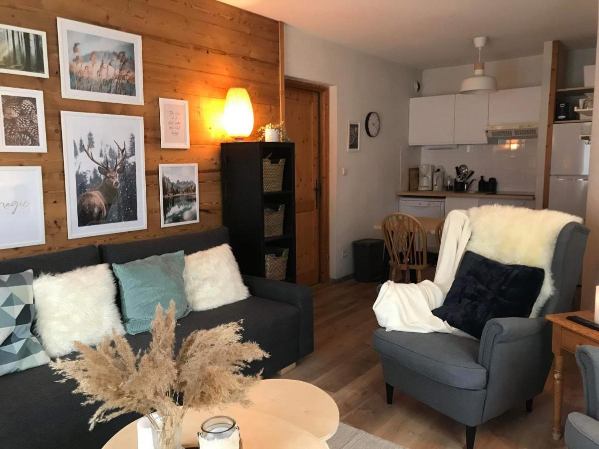 Appartement Rez-De-Chaussee, Cosy T3 4 A 6 Pers Avec Piscines Interieure & Exterieure A Samoens En Haute-Savoie מראה חיצוני תמונה